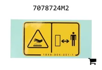 AGCO 7078724M2 Предупреждающая наклейка