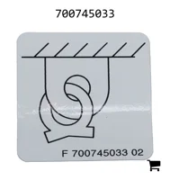 AGCO 700745033 Информационная наклейка