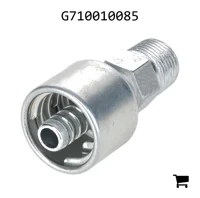 AGCO G710010085 Гидравлический фитинг шланга, C Cutoff 1,2", H1 stem Hex 11/16