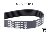 AGCO 4392661M1 Поликлиновой ремень