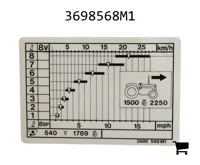 AGCO 3698568M1 Декаль