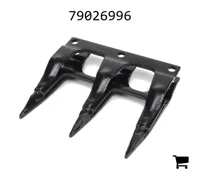 AGCO 79026996 Защитный элемент SCH 12 мм ECII Standard с нижним срезом / короткий / черный