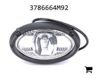 AGCO 3786664M92 Рабочий фонарь, крышный, с лампой H3 12В 55Вт