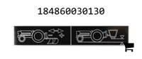 AGCO 184860030130 Инструкционная табличка