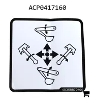 AGCO ACP0417160 Декаль