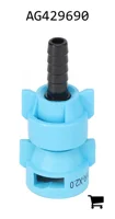 AGCO AG429690 Штуцер 3/8" для нейлонового шланга дозирующего узла