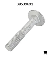 AGCO 385396X1 Болт каретный с круглой головкой и квадратным подголовком