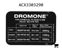 AGCO ACX3303290 Наклейка