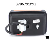 AGCO 3786791M92 Указатель поворота и габаритный фонарь в сборе с лампами 12В 5Вт и 12В 21Вт