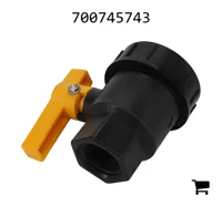 AGCO 700745743 Кран шаровой проходной ¾"