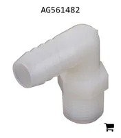 AGCO AG561482 Колено Pentair Hypro с наружной резьбой, нейлон, 3/8" NPT x 1/2" штуцер под шланг