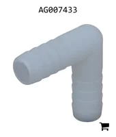 AGCO AG007433 Штуцер Pentair Hypro угловой для шланга, нейлон, 3/8"