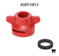 AGCO AG053853 Быстросъемный колпачок Hardi для овальных форсунок, красный