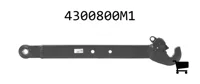 AGCO 4300800M1 Правый рычаг нижней тяги с крюком