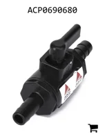 AGCO ACP0690680 Микро клапан с штуцером для шланга ⅜"