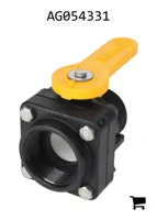 AGCO AG054331 Короткий клапан 2" со стандартным портом, наружная резьба NPT X 2" внутренняя резьба NPT